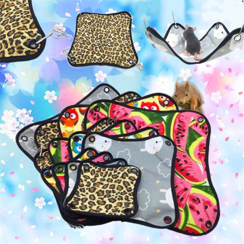 Lente Zomer Canvas Duurzaam Ademend Eekhoorn Hamster Hangmat Kleine Dieren Huisdier Kooien Opknoping Slapen Pads Huisdieren Benodigdheden