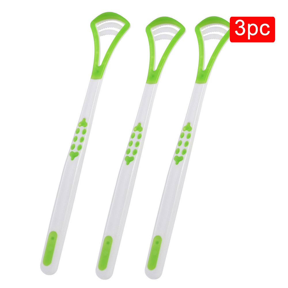 Tong Brush Cleaner Oral Care Tong Schraper Hygiëne Mond Tool Duurzaam Plastic Tong Schoonmaken Tool Verwijderen Tong Jas: green 3pc