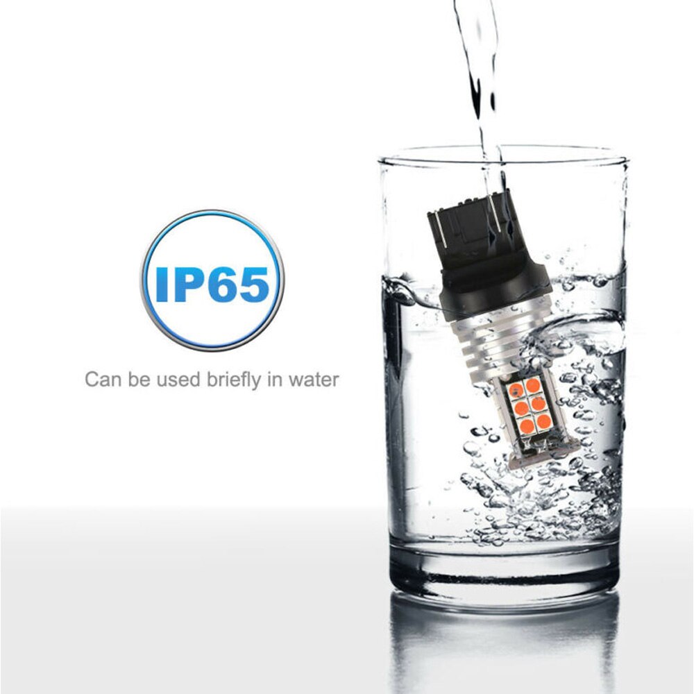 Lamp richtingaanwijzers 24 smd auto rem achteruitrij koepel onderdelen 2 stuks 7443