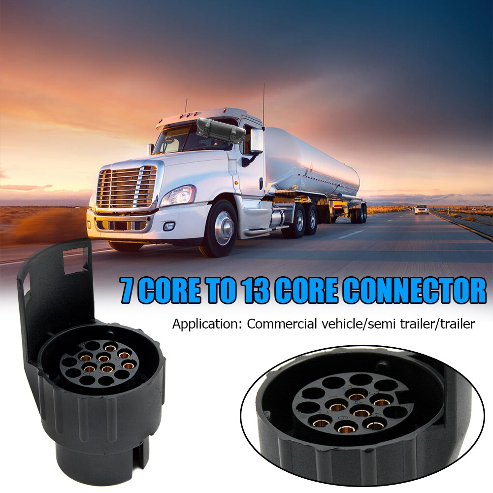 Brand Durable 7 to 13 Pin Adapter for Caravan Trailer Tow Bar 7 Pin Car to 13 Pin Trailer Car Truck Caravan Accessories