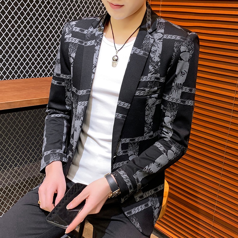 Mannen Blazer Casual Zaken Wedding Blazer Mannen Slim Fit Pak Jas Mannelijke Street Wear Sociale Jurk Jas Blazer Masculino