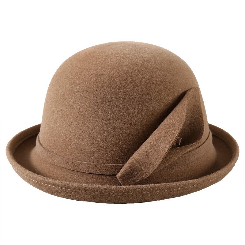 Winter Hat for Women 1920s Gatsby Style Flower Warm Wool Hat Winter Cap Lady Party Hats Cloche Bonnet Femme Fedoras