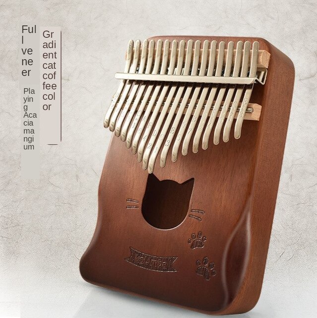 Kalimba 17 key Thumb Piano Mbira Music Box Finger Piano Calimba 21 30 Keys Mahogany Wooden Acacia Musical Instruments machine: F