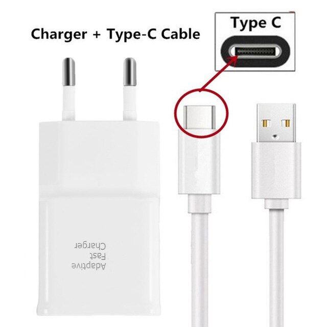 15W 9V1.6A Reizen Snelle Oplader Voor Samsung Galaxy S20 S10 S9 S8 Xiaomi Redmi Note 9 8 7 6 huawei Honor 30 20 Pro Plus Usb Kabel: Type C Charger White