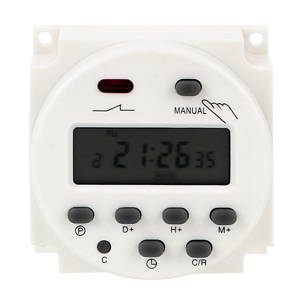 Daily Weekly Programmable Timer Time Control Switch Digital LCD Electronic Auto On/Off Relay AC 220-250V