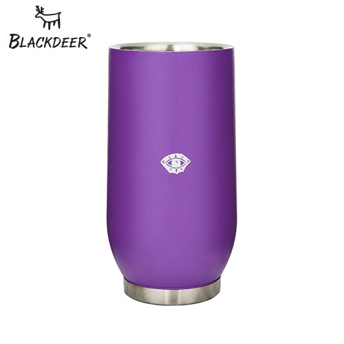 Vaso termo BLACKDEER de 11 OZ, vaso de cerveza para acampar al aire libre, vaso de doble capa de acero inoxidable 304, taza para el vientre de café con agua helada: purple