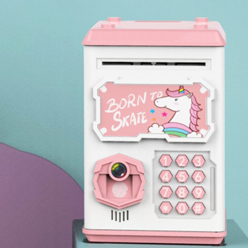 Simulation Gesicht Anerkennung Sparschwein Sicher ATM Bank sparen Kasten Musik Geld Kasten Elektronische sparschwein Papier Geld Bargeld Münze Bank