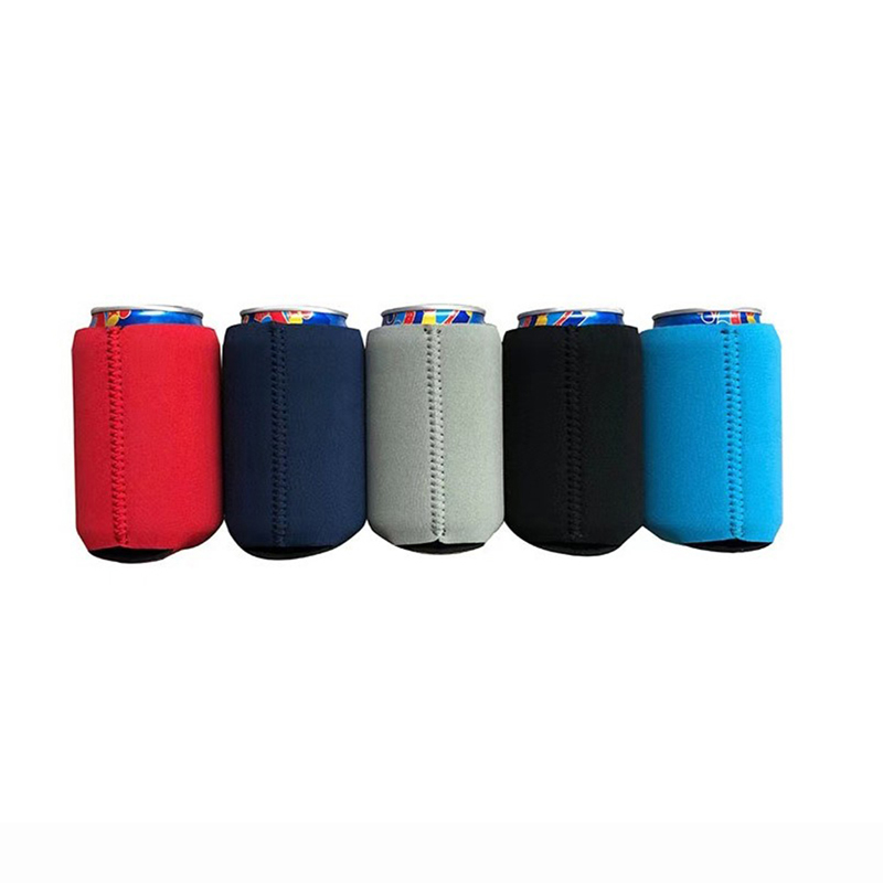 Refroidisseur de canette de bière chaude, manchons souples, support isolé réutilisable, bouteille d'eau de soda, camping, 6 pièces