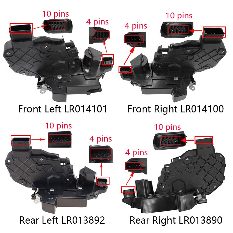 Door Lock Actuator Front Rear Left Right For LAND ROVER RANGE ROVER SPORT EVOQUE DISCOVERY 4 - LR013890 LR013892 LR014100