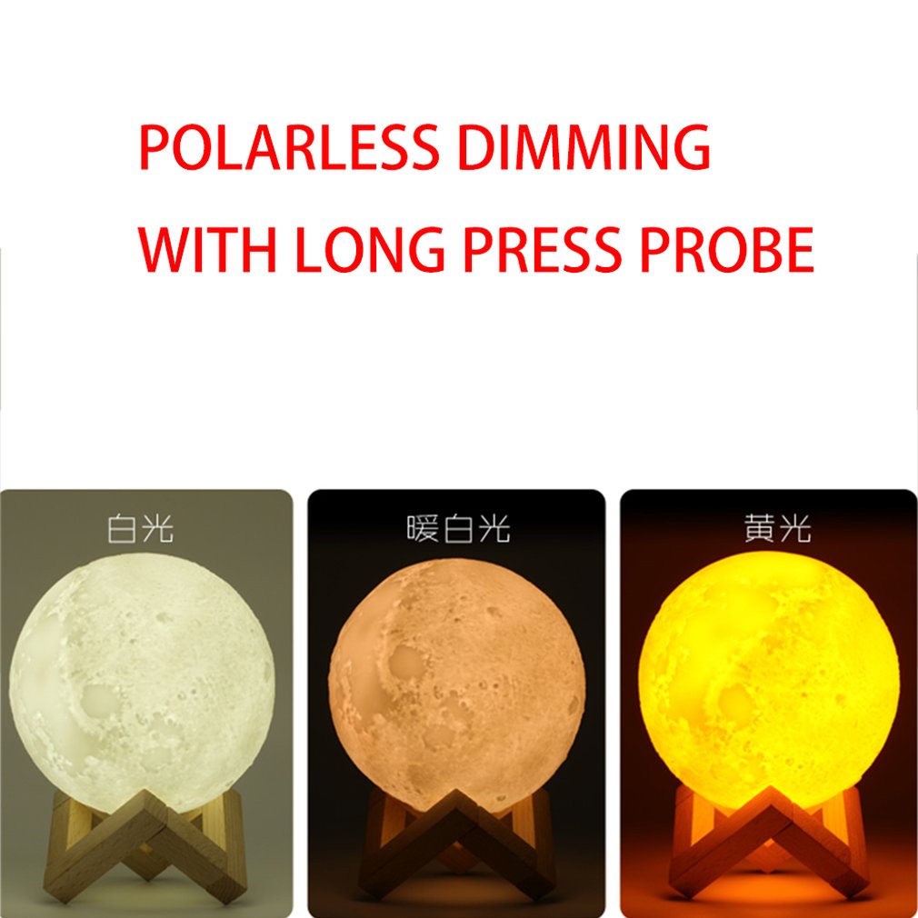 880ML 3D Moon Lamp Light Humidifier Diffuser Aroma Essential Ultrasonic Humidifier Night Cool Mist Purifier Car home