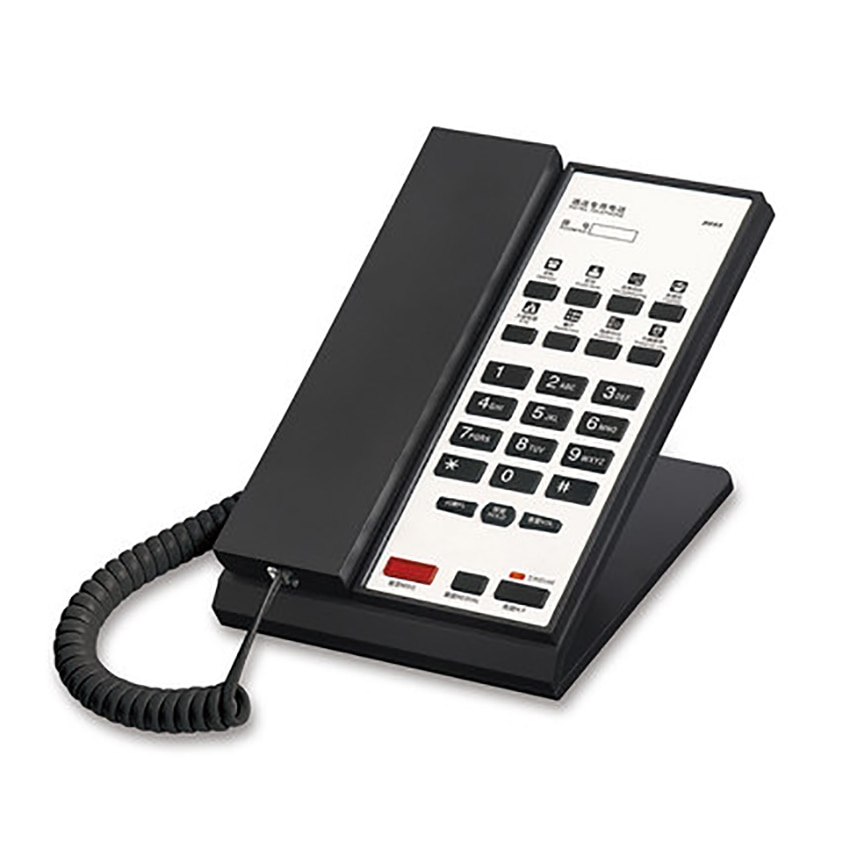 Desktop Snoer Vaste Telefoon Vaste Telefoon Met Rechte Headset, Bericht Opslag, Handsfree Volume Aanpassing Voor Hotels