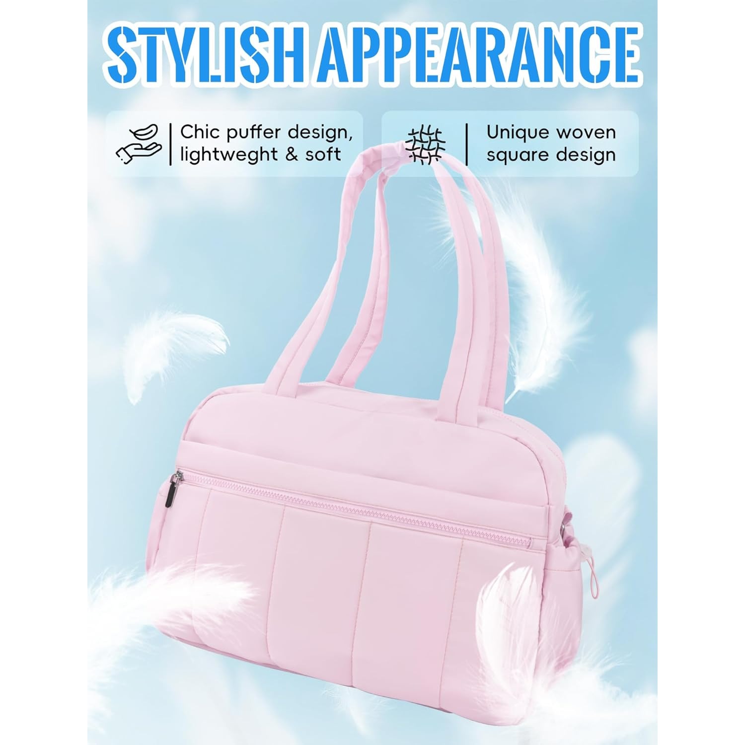 Reistas met grote capaciteit en trolleyriem, ideaal voor korte reizen en avonturen roze