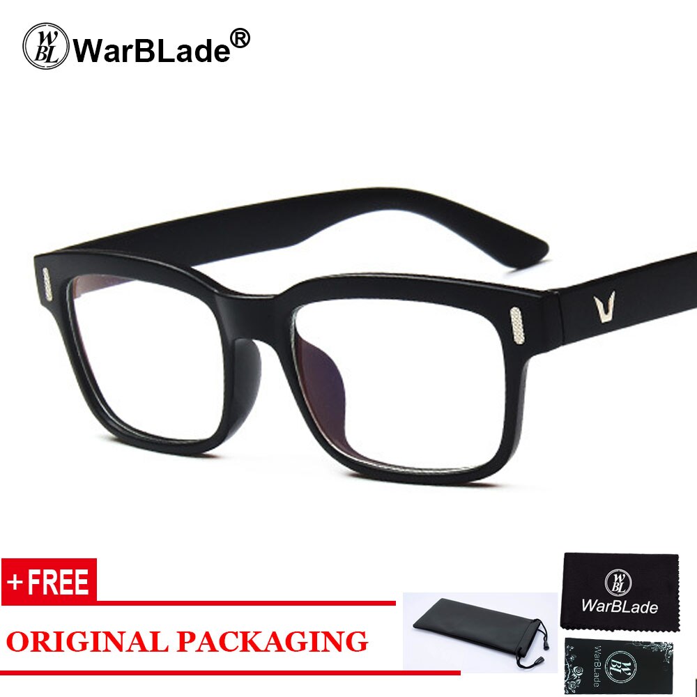 Retro rektangel briller optiske rammer klar linse sorte briller leopard firkantede briller brillestel til kvinder mænd