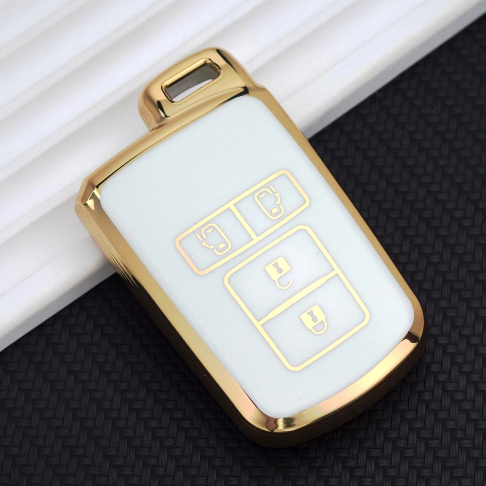 TPU Car Key Cases for Toyota Alpard Vellfire HV Noah Voxy Esquire Sienta 2 3 4 Buttons Smart Remote Fobs Protector Cover: Red