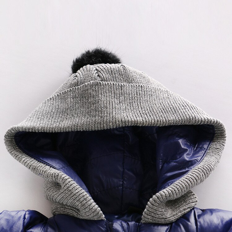 Winter Verdicken Baumwolle-gepolsterte Outwear Kleidung für Kleinkinder Baby Jungen Mädchen Strampler Mit Kapuze Winddicht Kleinkind Sonw Anzug Lange Mäntel