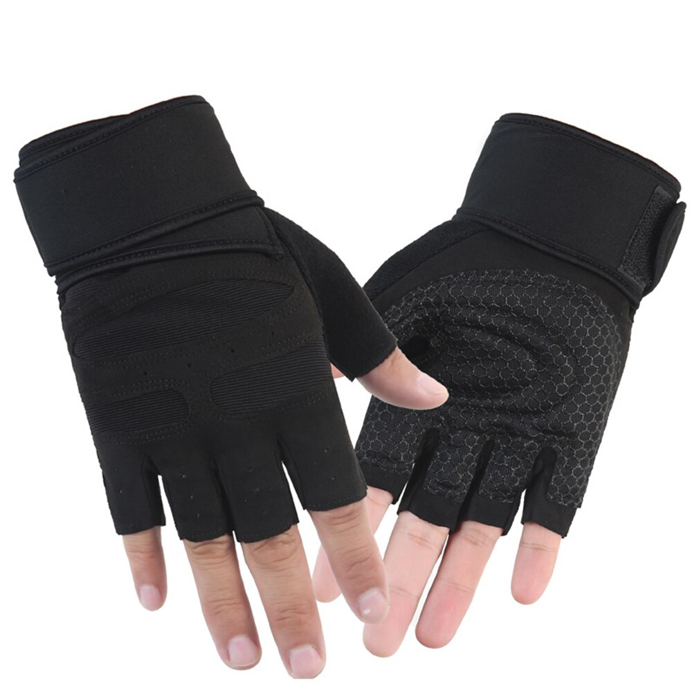 Halvfinger treningsstudio hansker tungvekt sportsøvelse vektløftehansker kroppsbygging trening trening sport Fitness hansker