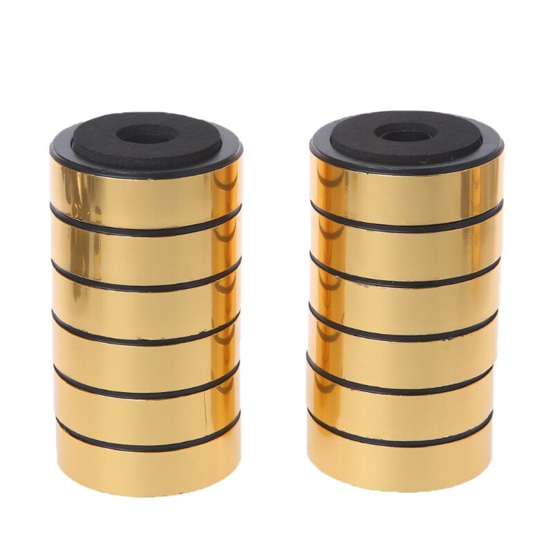 10 stuks stereo audio speakers versterker chassis schokdemper voetpad voetpads goud trillingsabsorptie stands aug