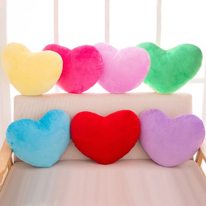 15cm Heart Shape Decorative Throw Pillow PP Cotton Soft Doll Lover