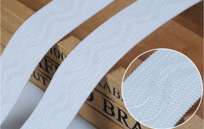 2m witte zwarte antislip elastische bh-banden, doe-het-zelf naaiband, kledingflex naaimateriaal voor rok, broek, ondergoed