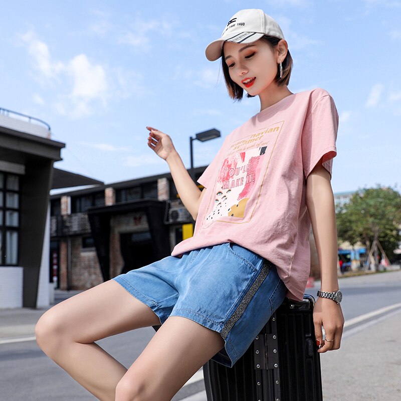 Summer Short For Pregnant Loose Causal Thin Maternity Pants High Waist Capri-Pants Pregnancy Clothes 2130