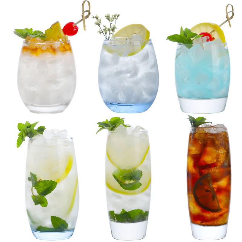 Blyfri krystall highball glass barware collins tumbler drikkeglass til vann, juice, øl og cocktail