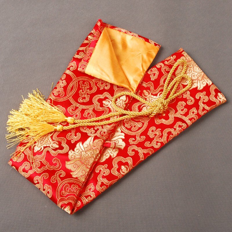 Delicate en Elegante Rode Zijde Tas voor Samurai Zwaard Japanse Tanto Nice Zwaard Fitting Prachtige Collectie of QDX1