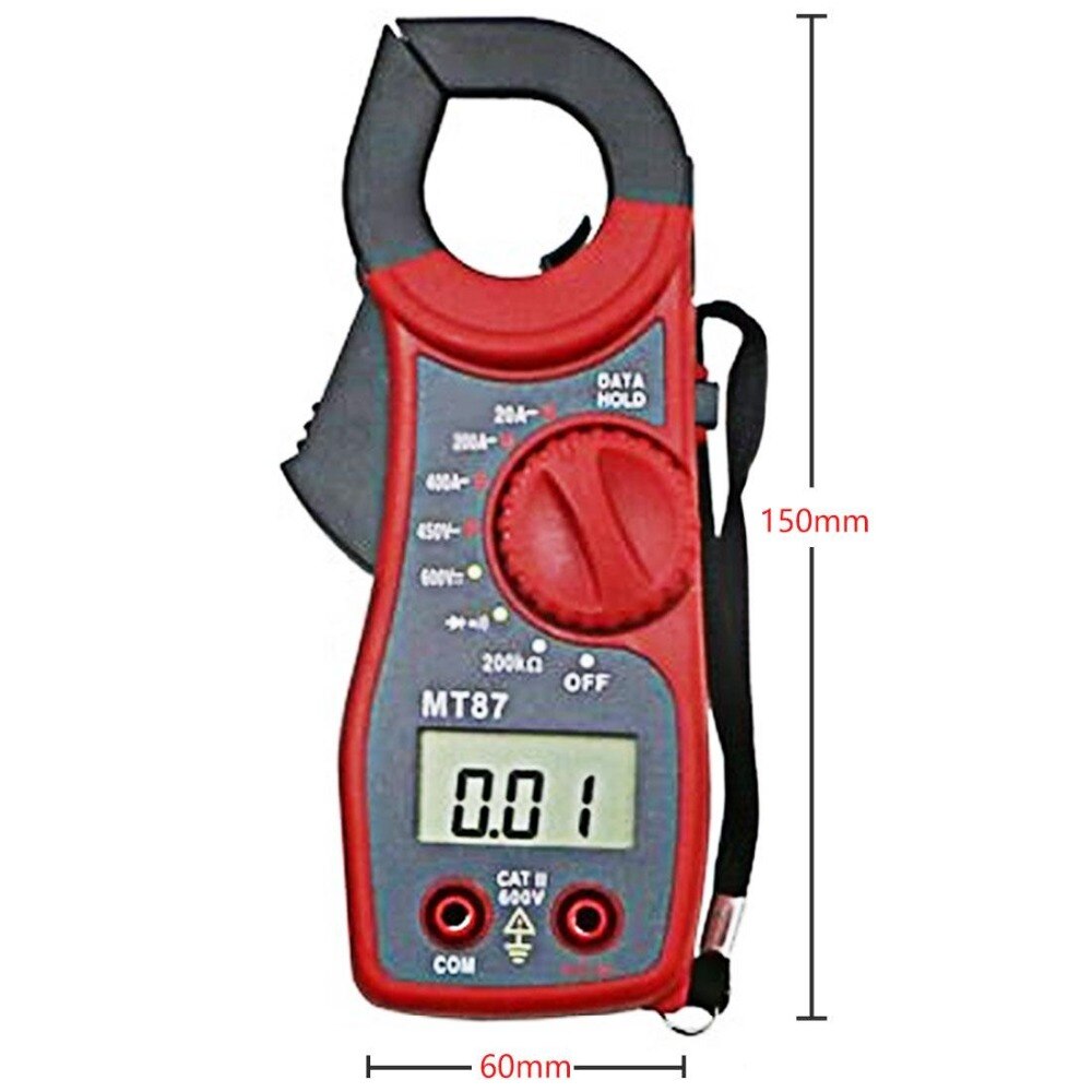 Multimeter Voltmeter Digital Clamp Meter Current Clamp AC DC Ammeter Multi-function Diode Fire Wire Tester MT-87 Clamp Meter