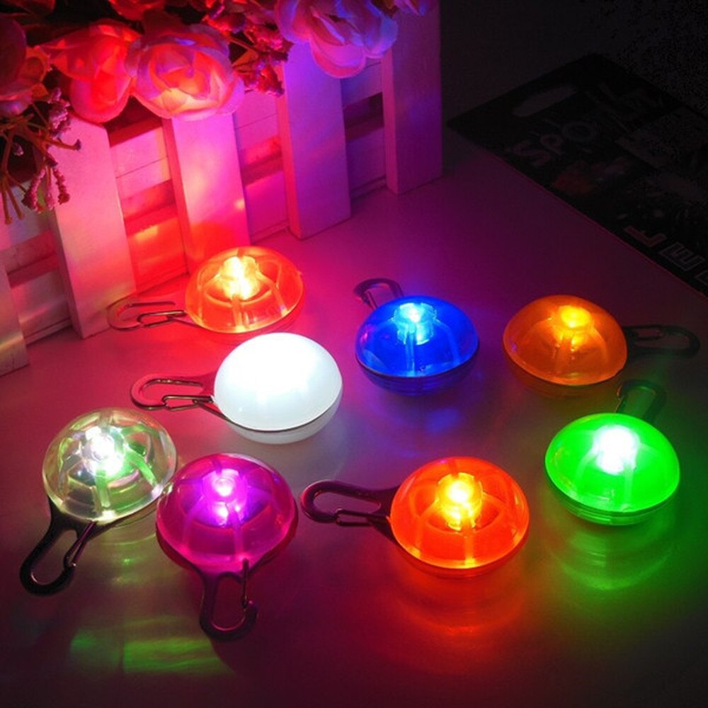 Collar LED para perro, colgante de luz nocturna para mascotas, colgante luminoso de seguridad, suministros para mascotas, accesorios para perros