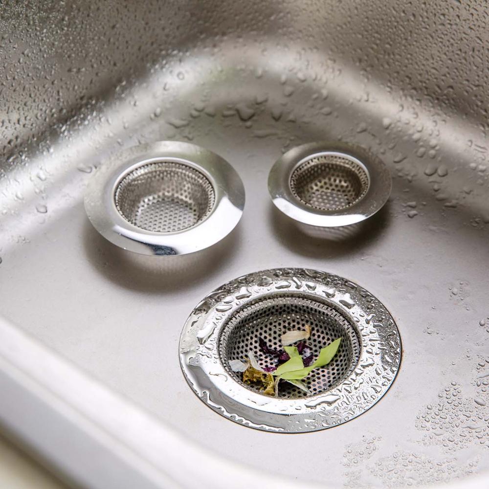 OTHERHOUSE Stainless Steel Kitchen Sink Strainer Drainer Sink Filter Stopper Sewer Filter Net Colander Drain Hair Catcher