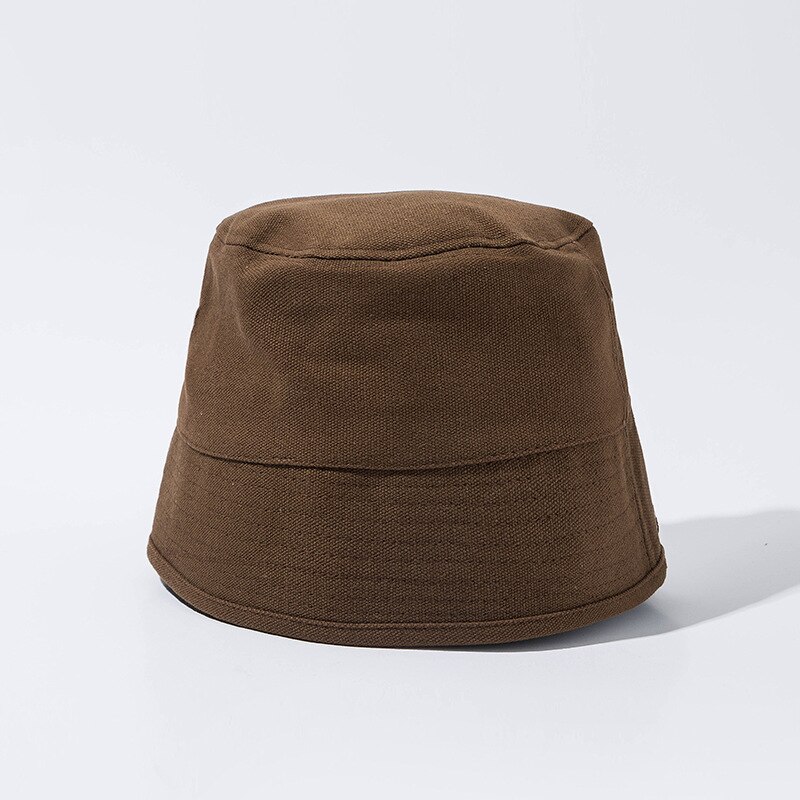 Zomerse stevige opvouwbare emmerpetten dames heren zomerhoeden kleppet vissershoeden zonnebrandcrème hoed anti-uv unisex: Koffie