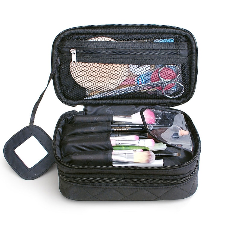 Organisator Cosmetische Tas Dubbele Waterdichte Make-Up Tas Travel Organizer Schoonheidsspecialist Case Multifunctionele Opbergtas QE128