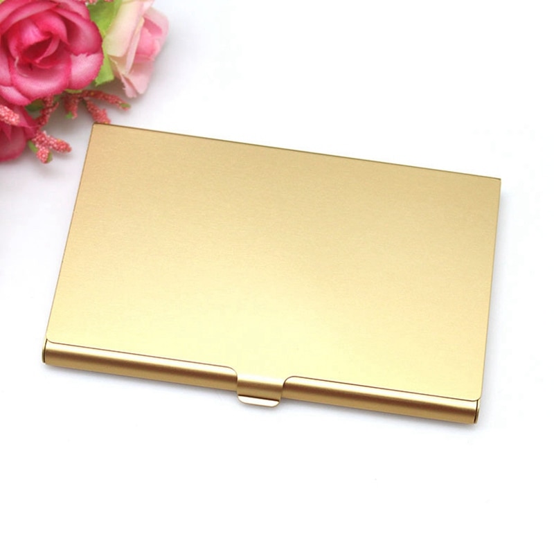 Casual Business Card Case Stainless Steel Aluminum Holder Metal Box Cover Credit Men Business Card Holder Metal Wallet