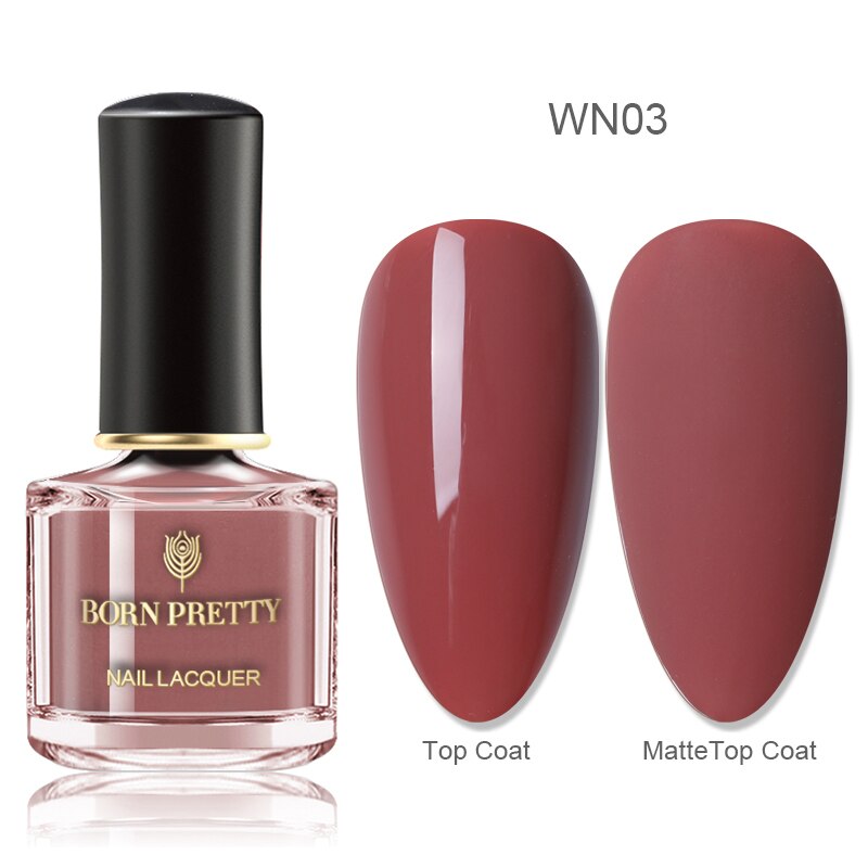 Born pretty neglelak forår sommer tema rosa guld sort hvid krom glitrende nail art lak 6ml til gør-det-selv manicuring: Wn03