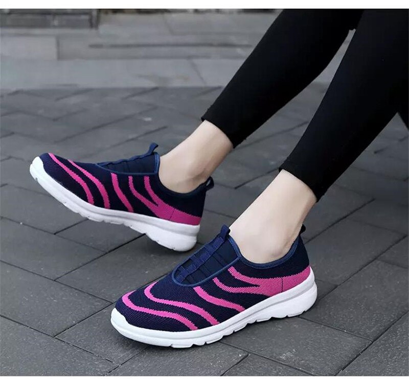 Casual Slip on Sneakers Women's Tennis Shoes Lightweight Athletic Sport Shoes