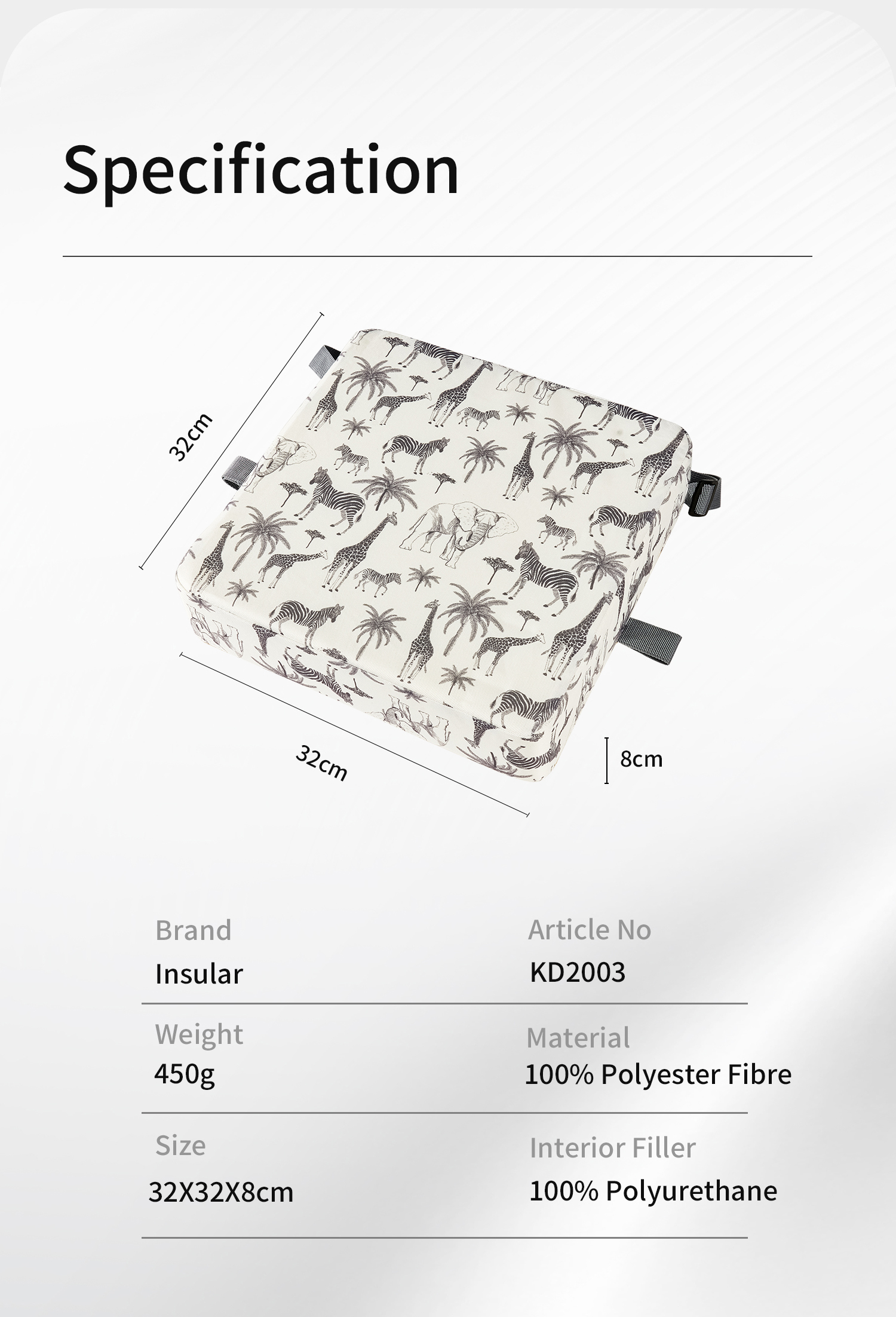 INSULAR Verstelbaar Kussen Kinderen Zitwasmachine Kinderen Stoelverhogers Baby Dineren Verhoogde Binnenzool Verwijderbare Veiligheidskussens