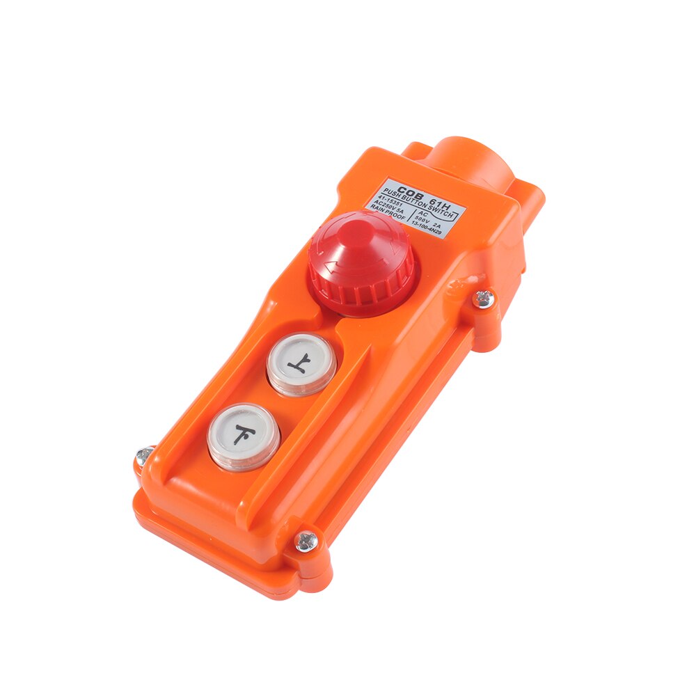 cob Rainproof Up-down Pushbutton Crane Hoist Switch ,Waterproof COB-61h push button switch