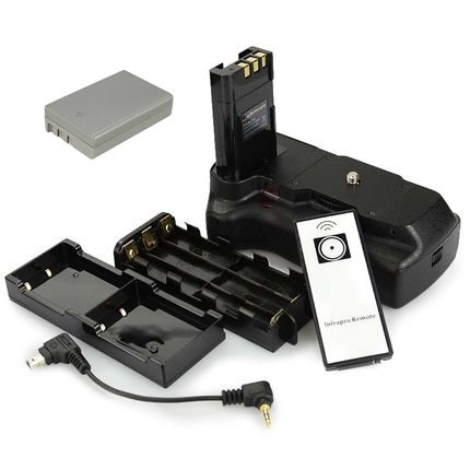 Poignée de batterie MB-D5000 + télécommande IR + batterie EN-EL9 pour appareils photo Nikon D5000 D3000 D40 D40X D60