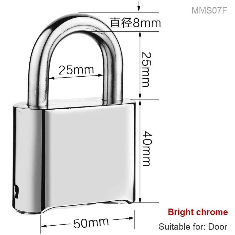 Combination 4 Number Code Security Anti Rust Padlock Set for Gym Sports Fence School Employee Locker Outdoor Fence Padlock: MMS07F