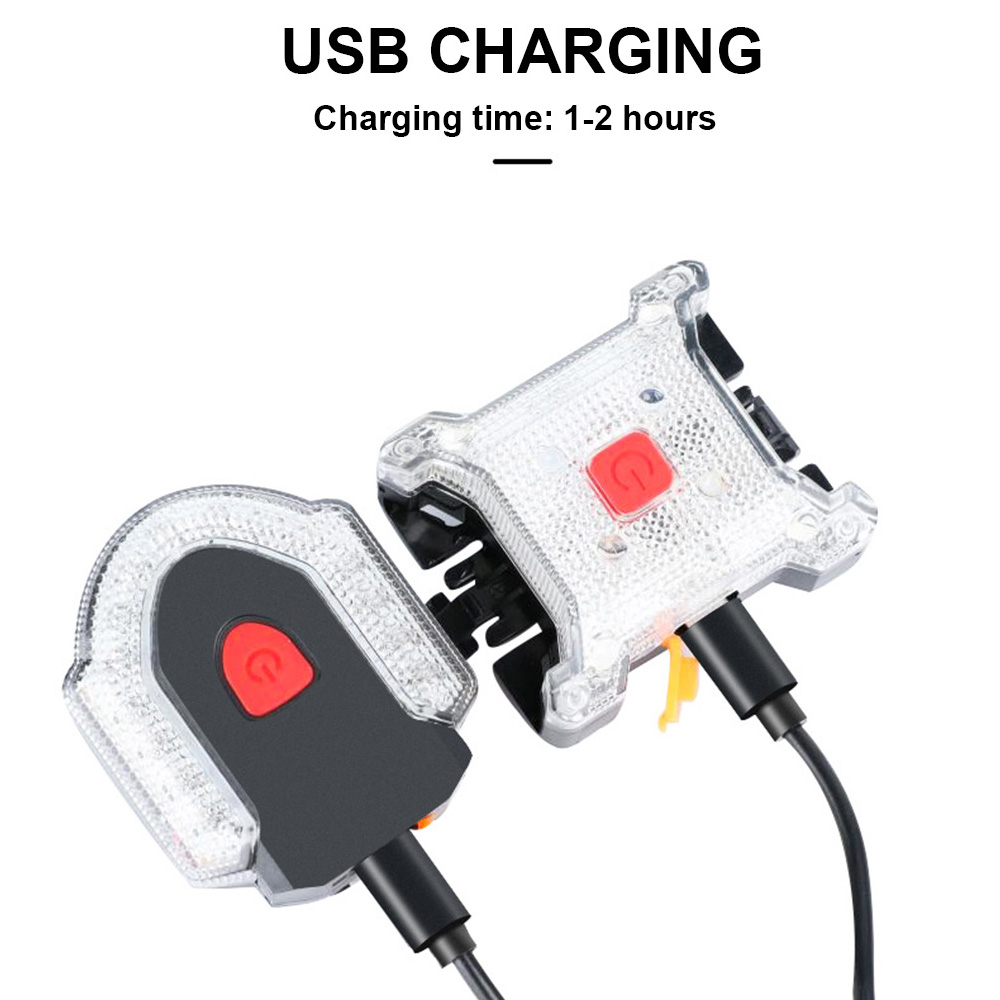 Fahrrad Rücklicht Blinker Drahtlose Fernbedienung Mountainbike Hinten Licht USB Aufladbare Fahrrad Blinklicht
