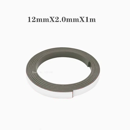Sterke Flexibele Magneet Strip Zelfklevende Magneetband Rubber Magneet Tape Lengte 39.37Inch: Grey