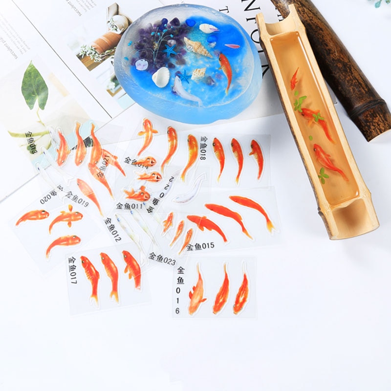 5pcs UV Resin Fillings Sticker Journal Material Decorative DIY Filling Planner Diary Scrapbooking Album Stickers