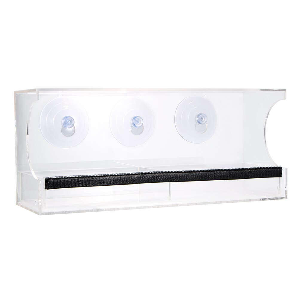 Window Bird Feeders Clear Glass Window Viewing Bird Feed Hotel Table Peanut Hanging Suction For Pet Birds Outdoor