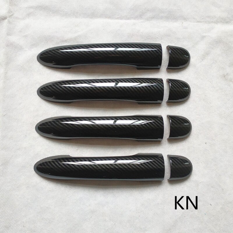 Til renault megane 2 ii mk2 tilbehør dørhåndtag cover trim håndtag covers plast imiteret kulfiber: Kn