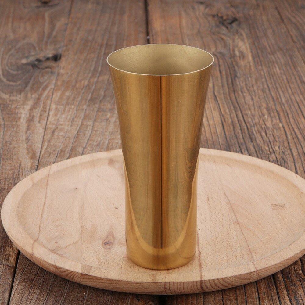 304 Stainless Steel Vase Coated Flower Holder with Mirror Polished Surface and Wire Drawing Inside(Silver)