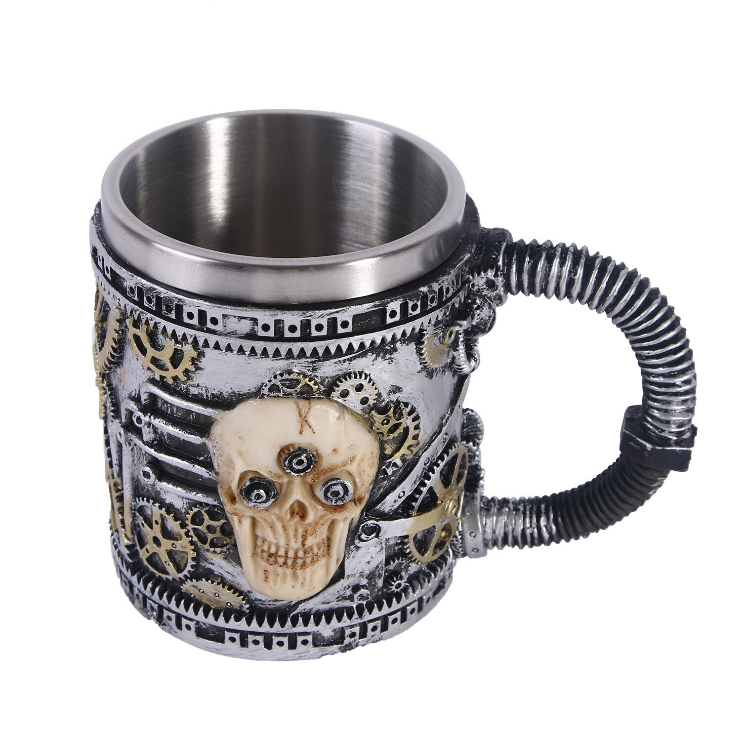 3D Rvs Bier Mokken Keramische Schedel Mok Skelet Grim Knight Gothic Koffie Cups Creatieve Beste Halloween: T