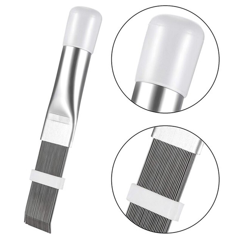 SHGO – peigne à ailettes de climatisation chaude, peigne de nettoyage à condensateur, outil de réparation de réfrigération, brosse de nettoyage, accessoire de nettoyage