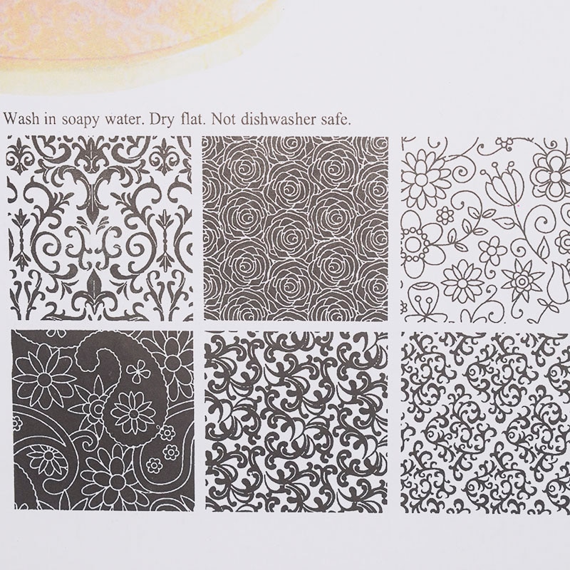 Leret teksturmåtte diy ler smykker blomsteråre tilbehørsværktøjer 6 forskellige mønstre