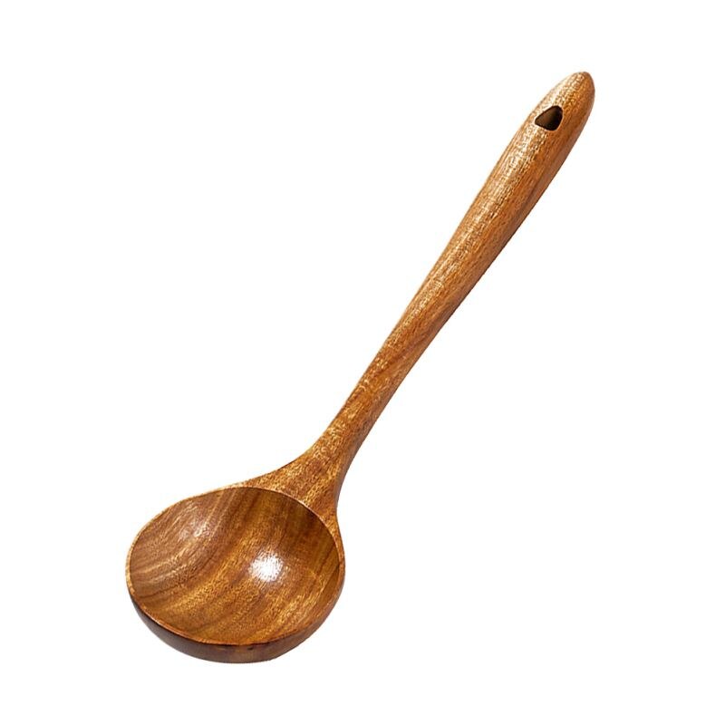 Teak Wood Turner Spatula Spoon Kitchen Accessories Non-Stick Cookware Cooking Tools Wooden Shovel Kitchen Utensils: 5
