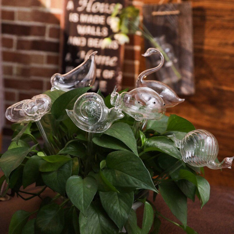 Plants Self Watering Device Automatic Drip Cartoon Indoor Lawn Sprinkler Garden Flower Pot Waterer Tool