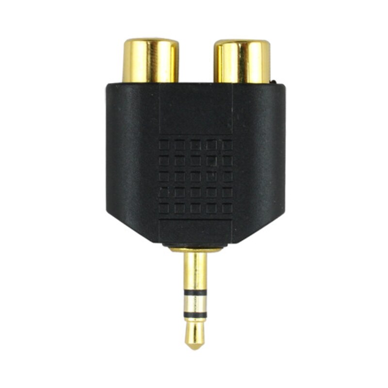 3.5mm Stereo Male To 2 RCA Female Adapter Male Jack Out Plug To 2X RCA Female Splitter Adapter Connector M/F for phone mp3 4 cd